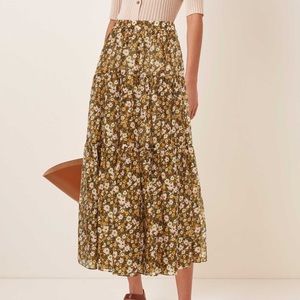 Lee Matthews Ariel Floral Print Silk Maxi